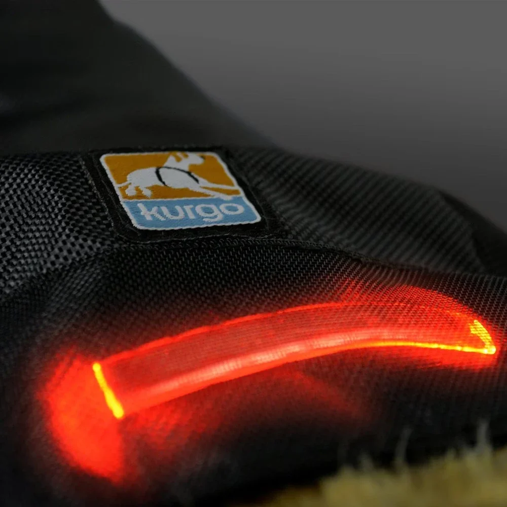Kurgo North Country Dog Coat, Winter Waterproof Jacket, LED Light,‎ SM 10-25 LB